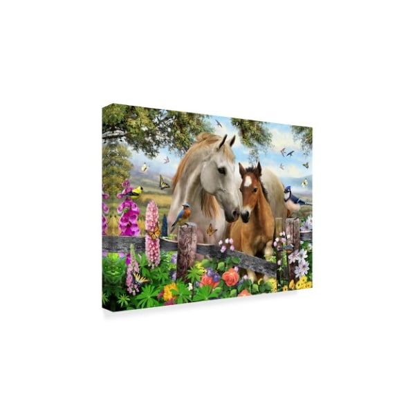 Howard Robinson 'Garden Horses' Canvas Art,35x47